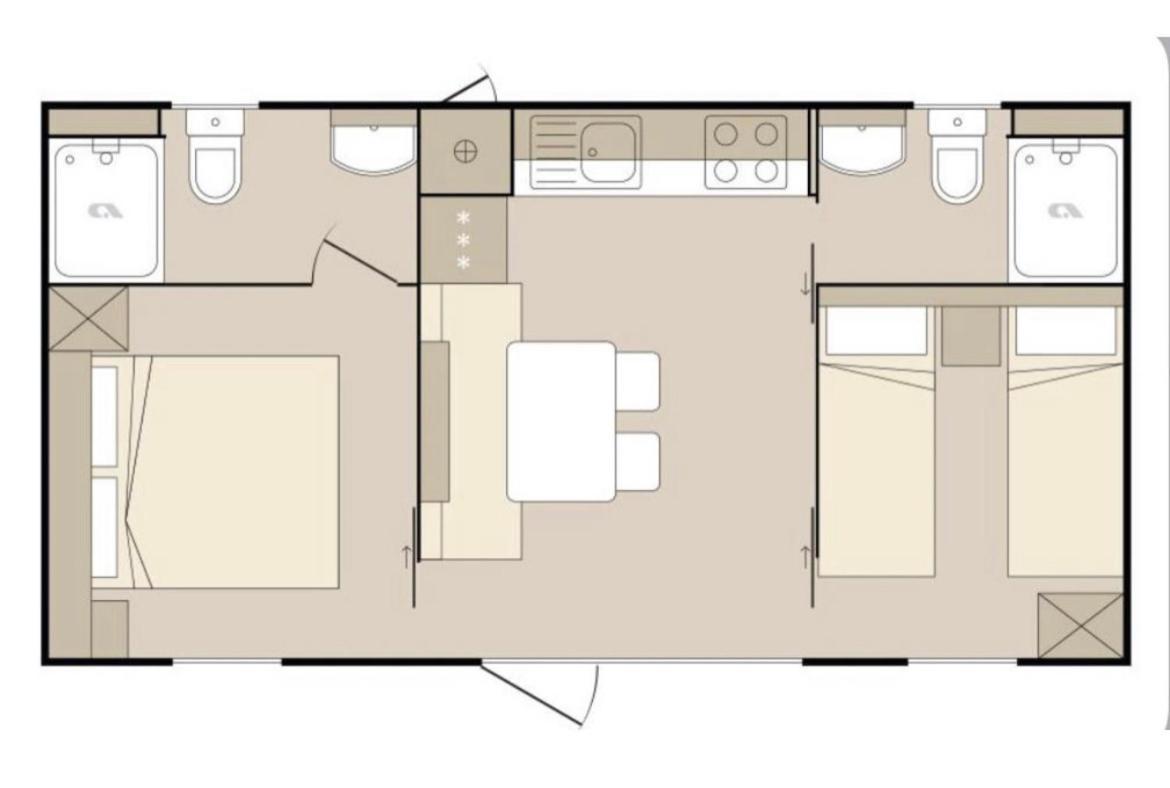 Oaza Mira Mobile Houses - Camp Basko Polje #Bestoffer Baska Voda Luaran gambar