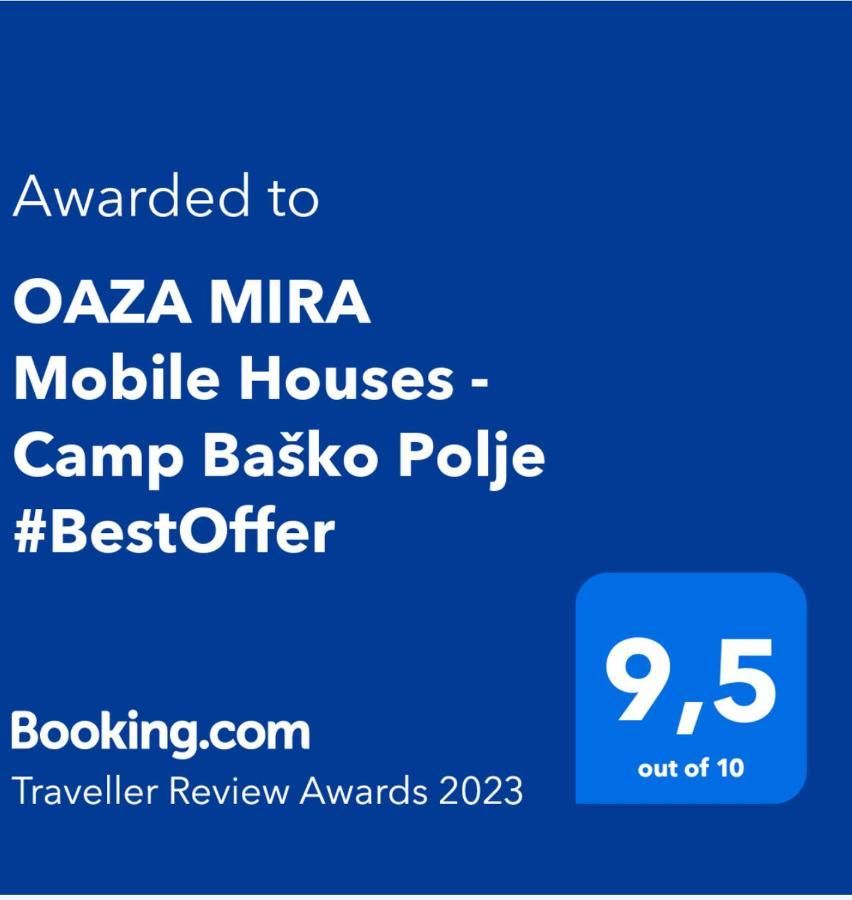 Oaza Mira Mobile Houses - Camp Basko Polje #Bestoffer Baska Voda Luaran gambar